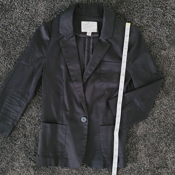 Dynamite black 3/4 sleeve blazer XS - Picture 7 of 8